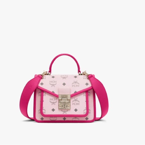 MCM Patricia Satchel in Visetos Leather Block w additional Visetos Leather Strap - Picture 2 of 6